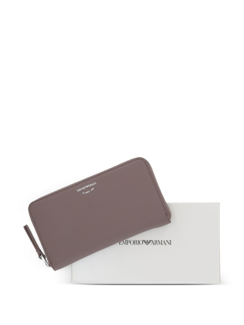 logo-lettering zip-fastening wallet 5