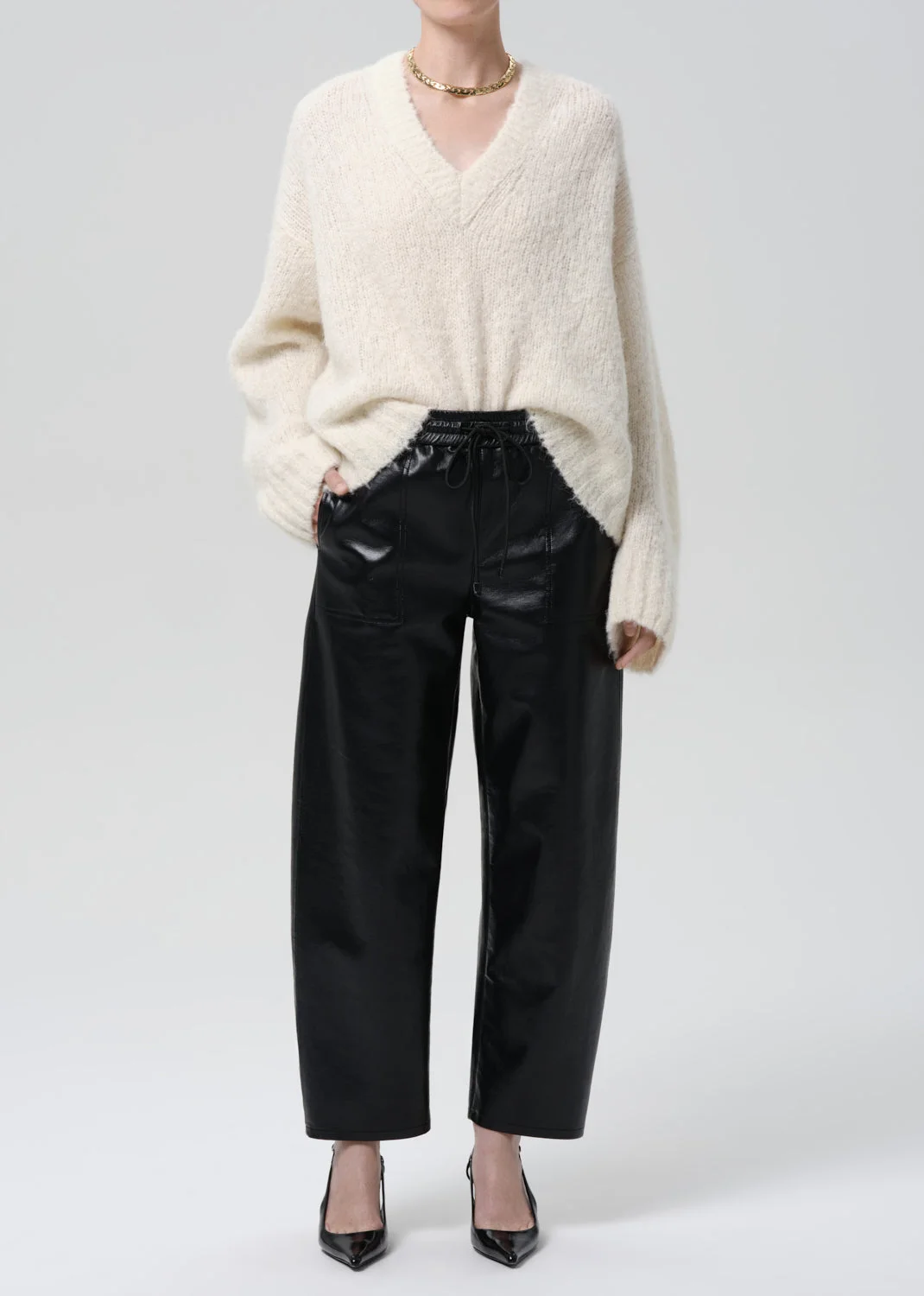 Cassidy Boucle Pullover Sweater In Cream - 1
