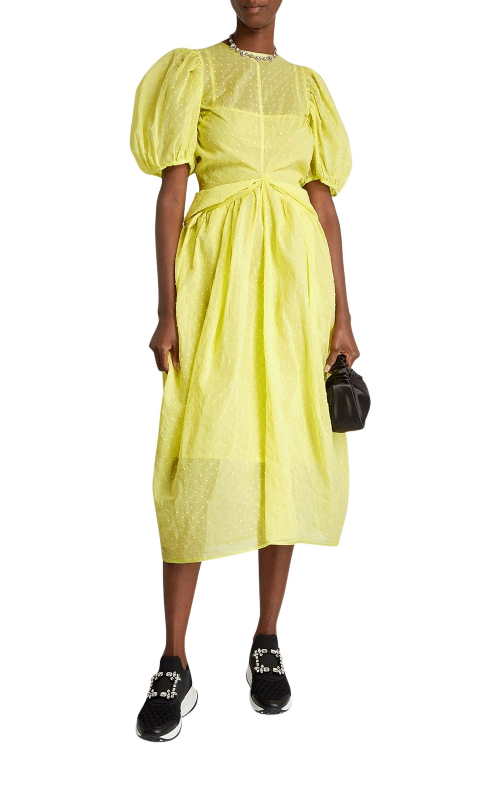 Juniper Puff-Sleeved Midi Dress - 2
