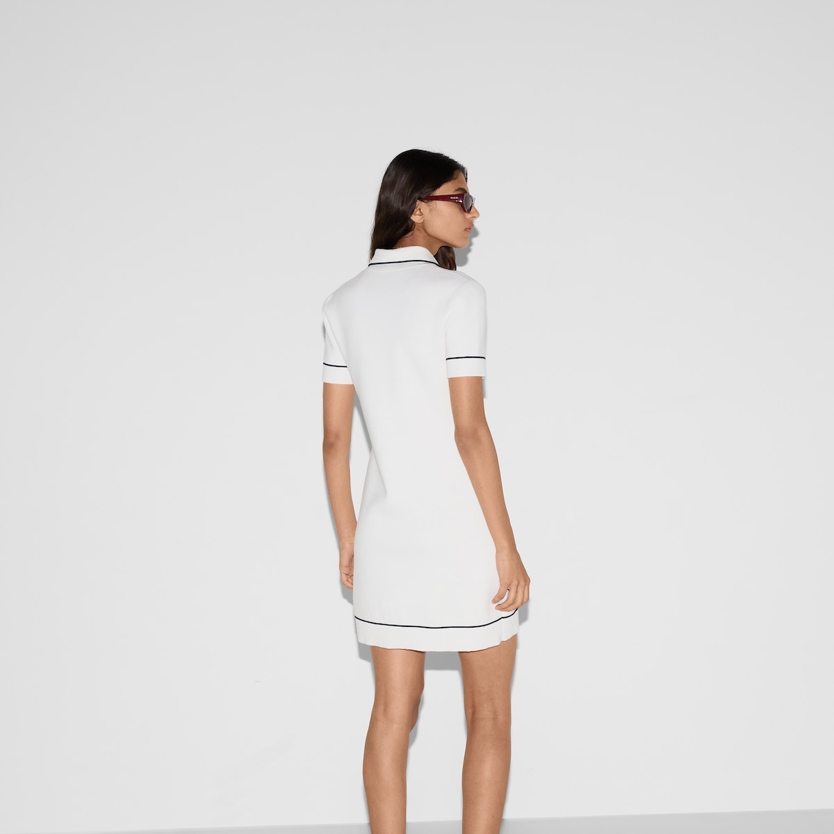 Fine wool polo dress - 4