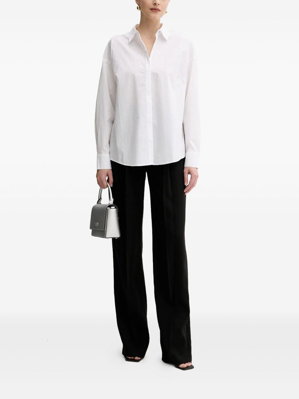 embellished cotton shirt - 2