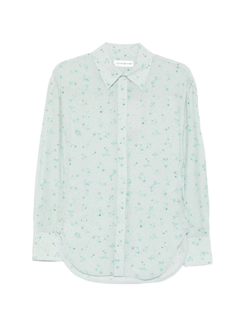 floral-print long-sleeve shirt 1
