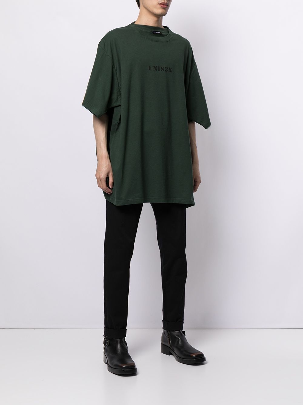 Unisex-print oversized T-shirt - 4