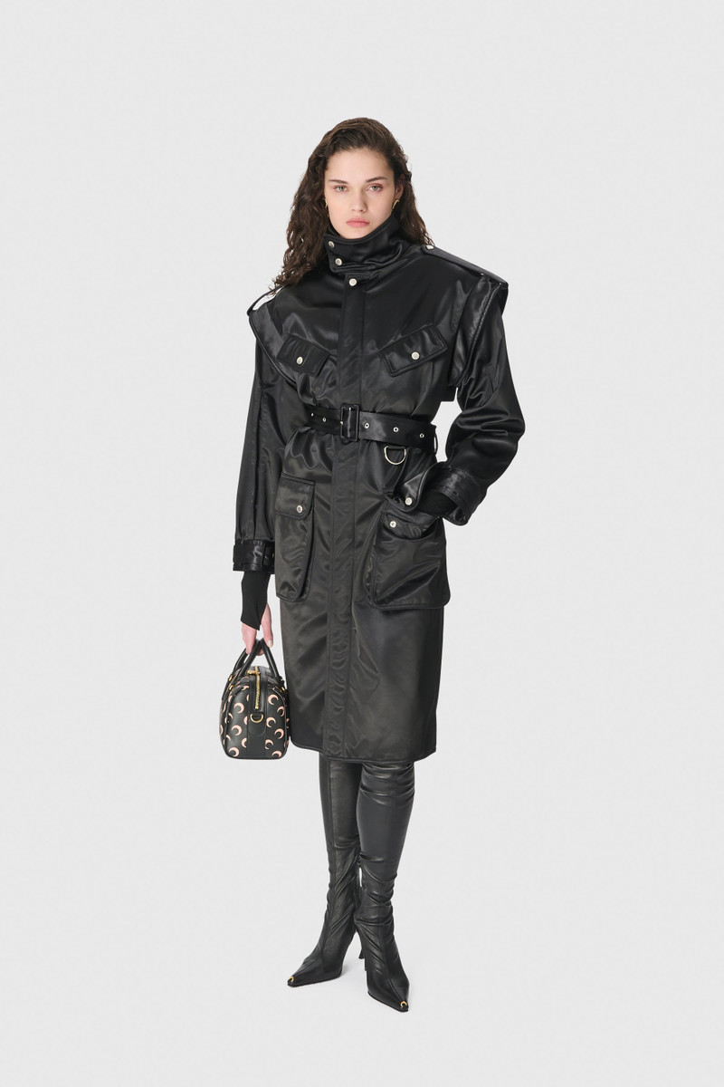 SATIN NYLON BOMBER PAD COAT 4