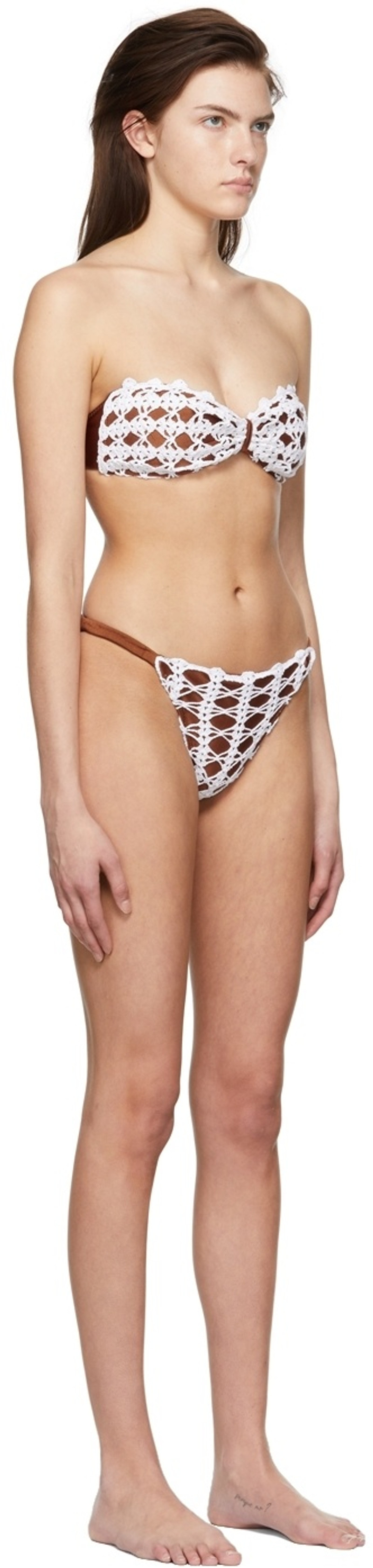 diotima SSENSE Exclusive Tan Nylon Bikini outlook