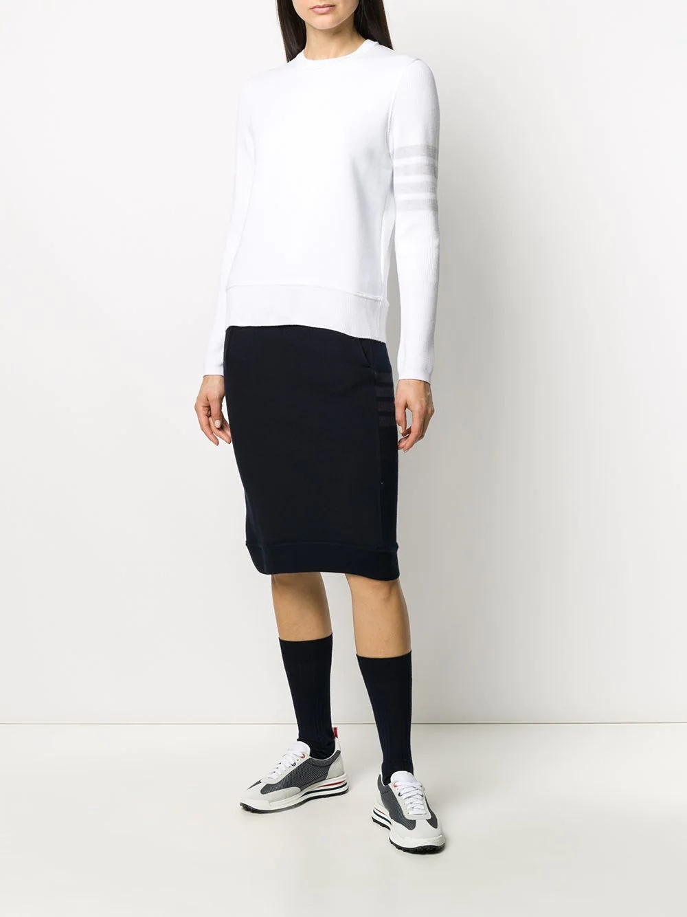 tonal 4-Bar loopback sweatshirt - 2