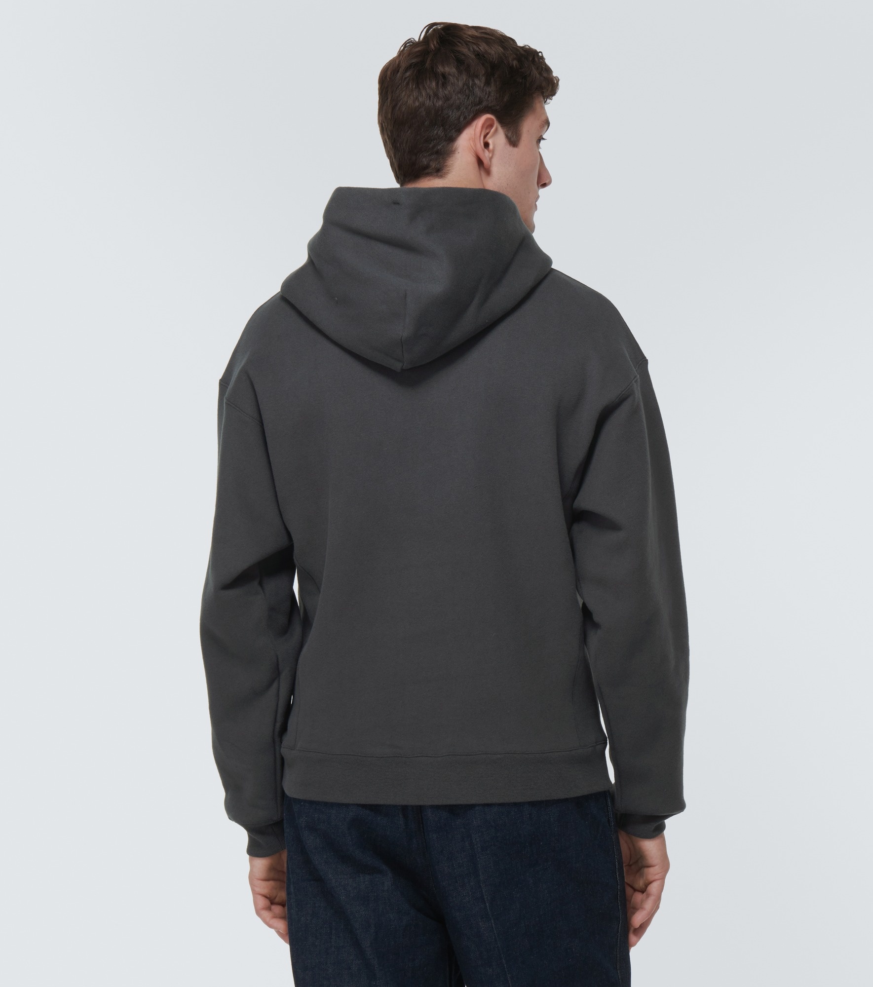 Cotton-blend jersey hoodie - 4