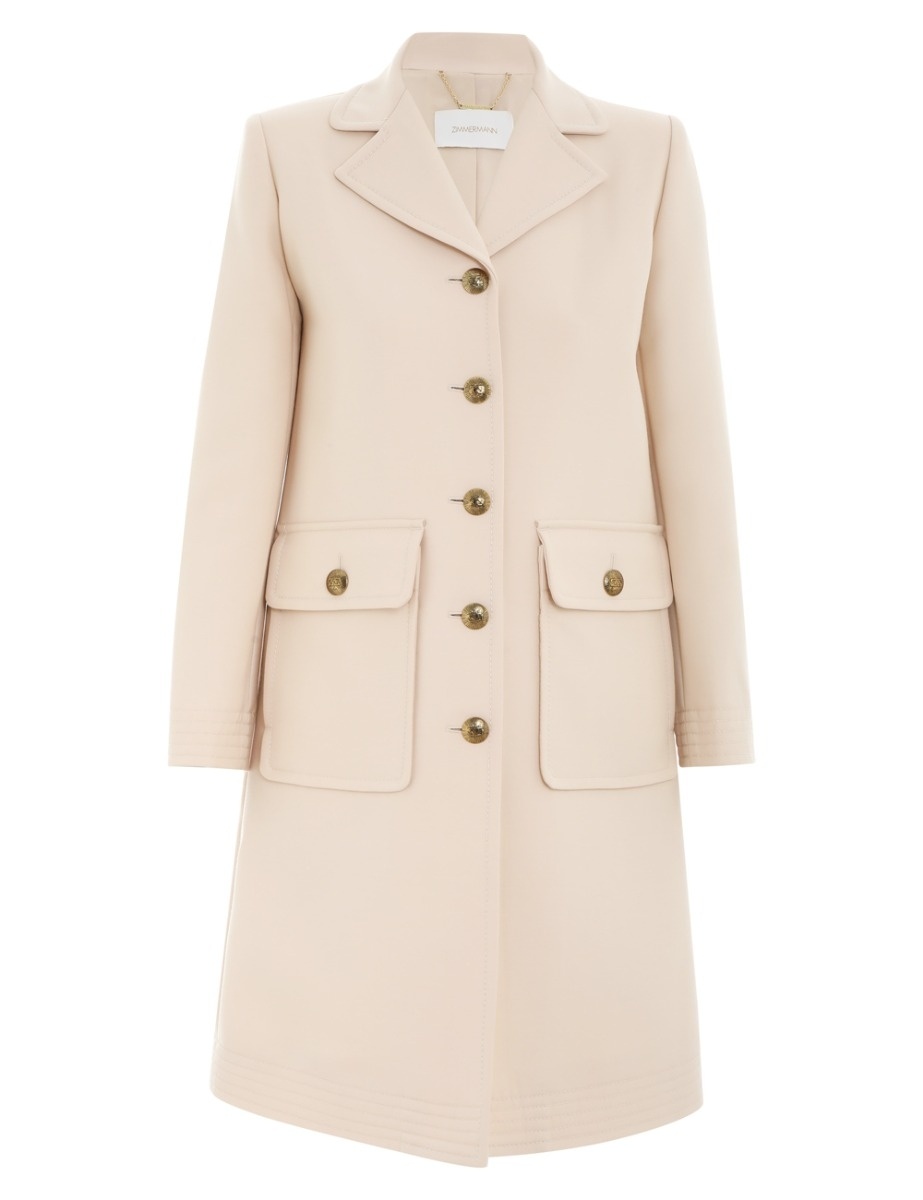 LYRICAL PATCH POCKET COAT - 1