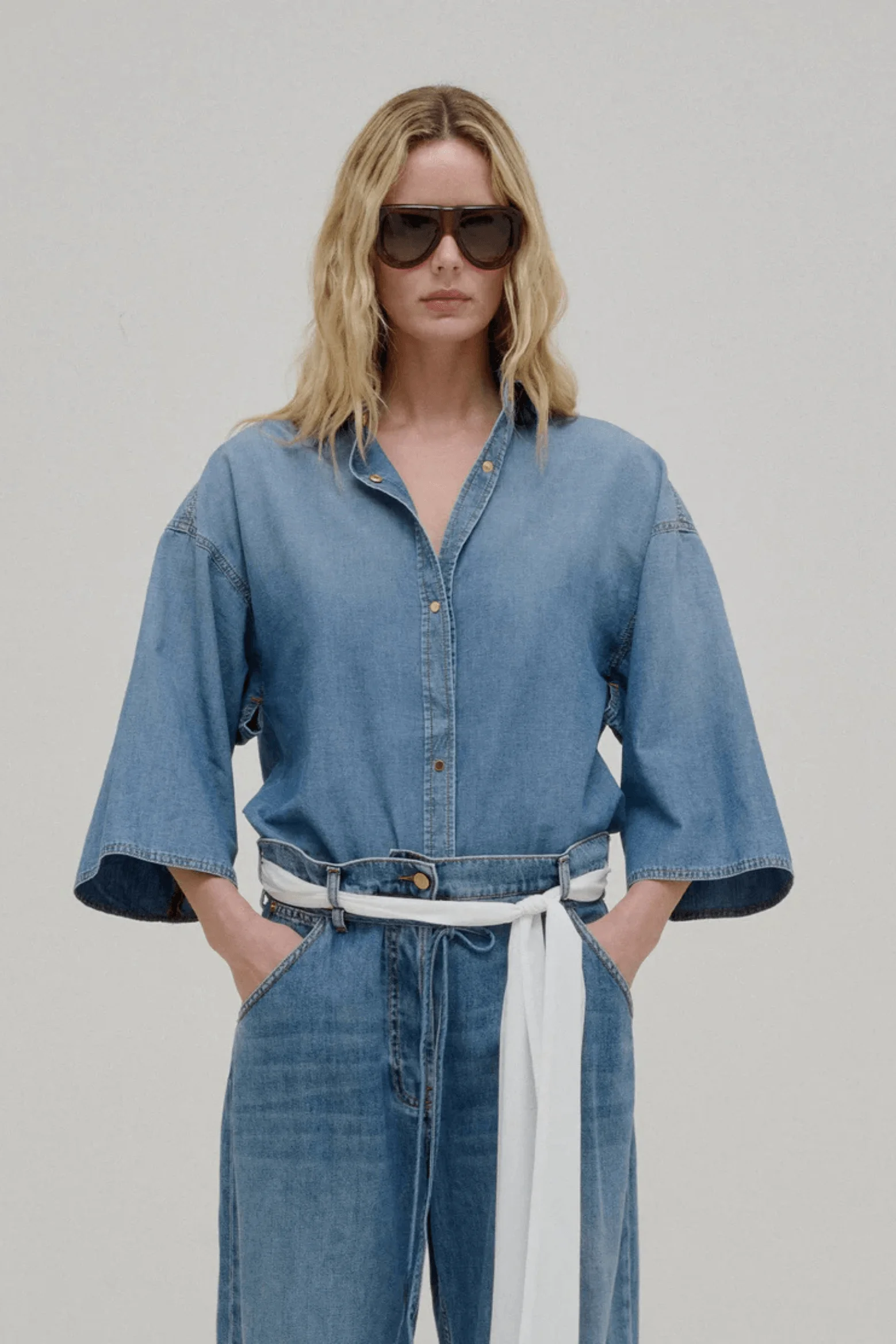 DORA - CHAMBRAY SHIRT - 1