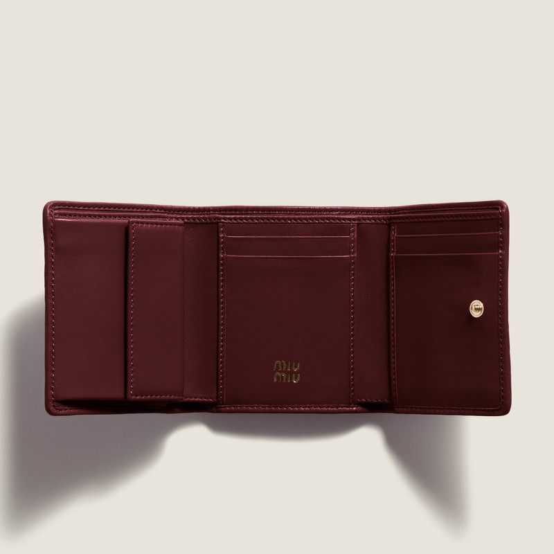 Miu Miu Small matelassé nappa leather wallet outlook