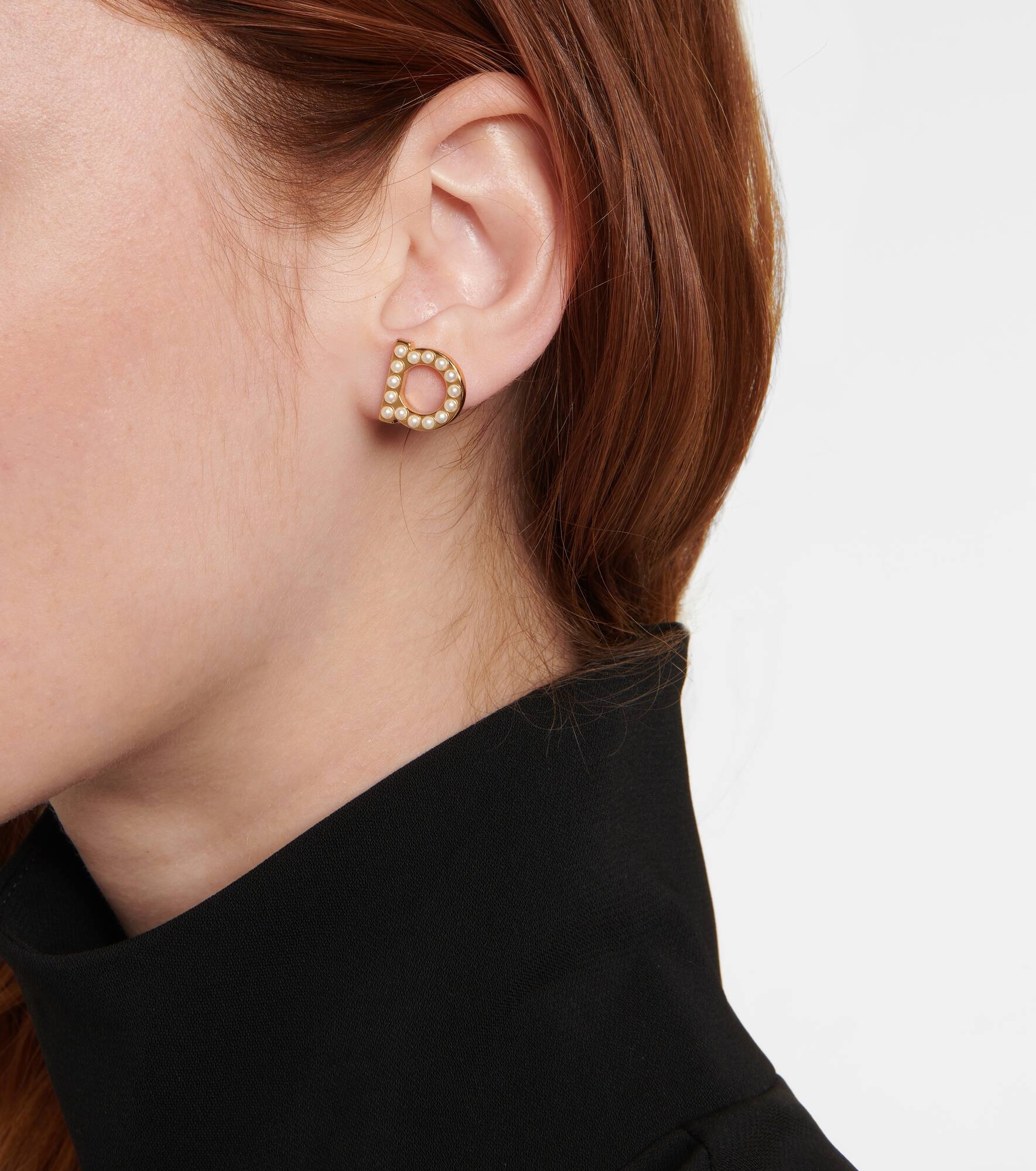 Gancio faux pearl-embellished earrings - 3
