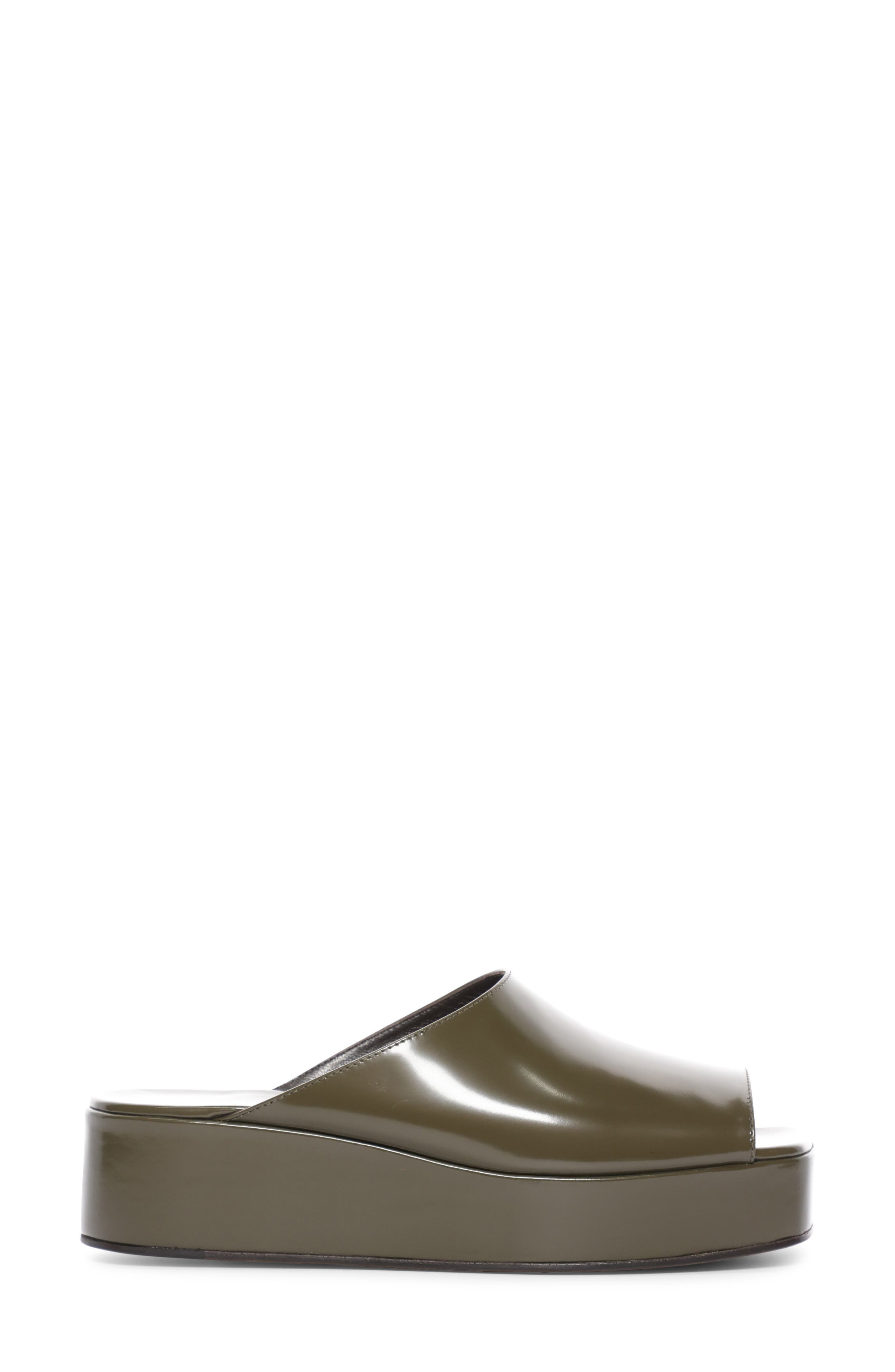 The Row Emi Flatform Slide Sandal in Khaki at Nordstrom - 2