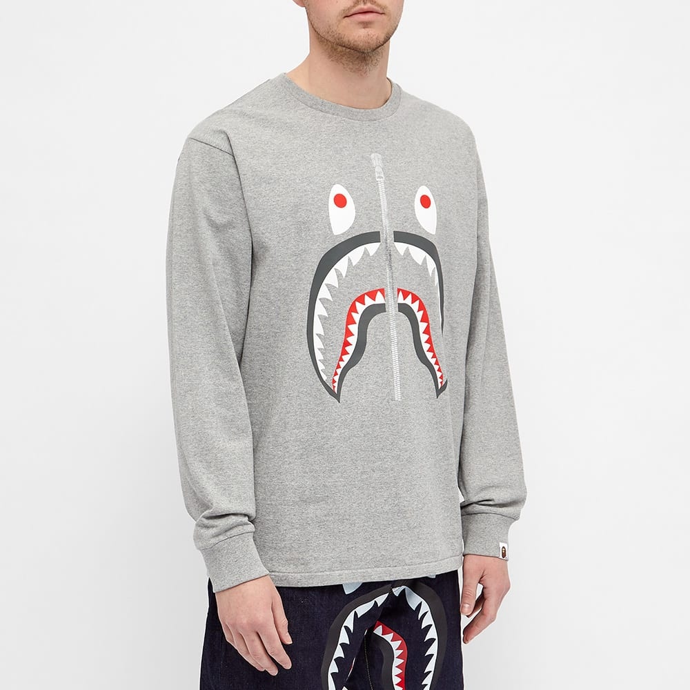 A Bathing Ape Long Sleeve Shark Tee - 4