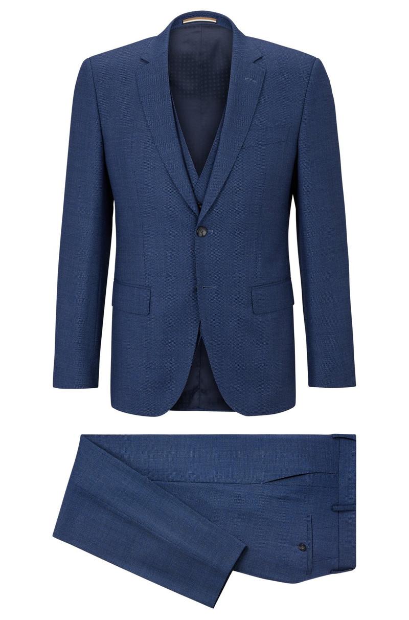 THREE-PIECE SLIM-FIT SUIT IN A WOOL BLEND 9