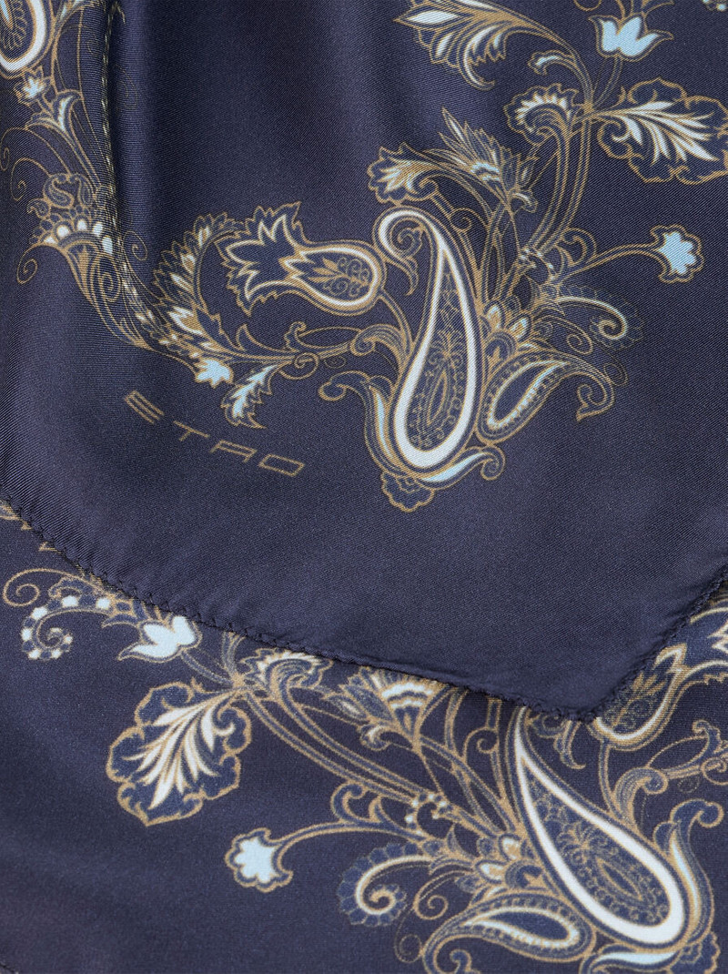 Etro PRINTED SILK POCKET SQUARE outlook