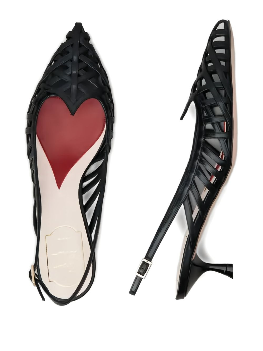 slingback lattice pumps - 4