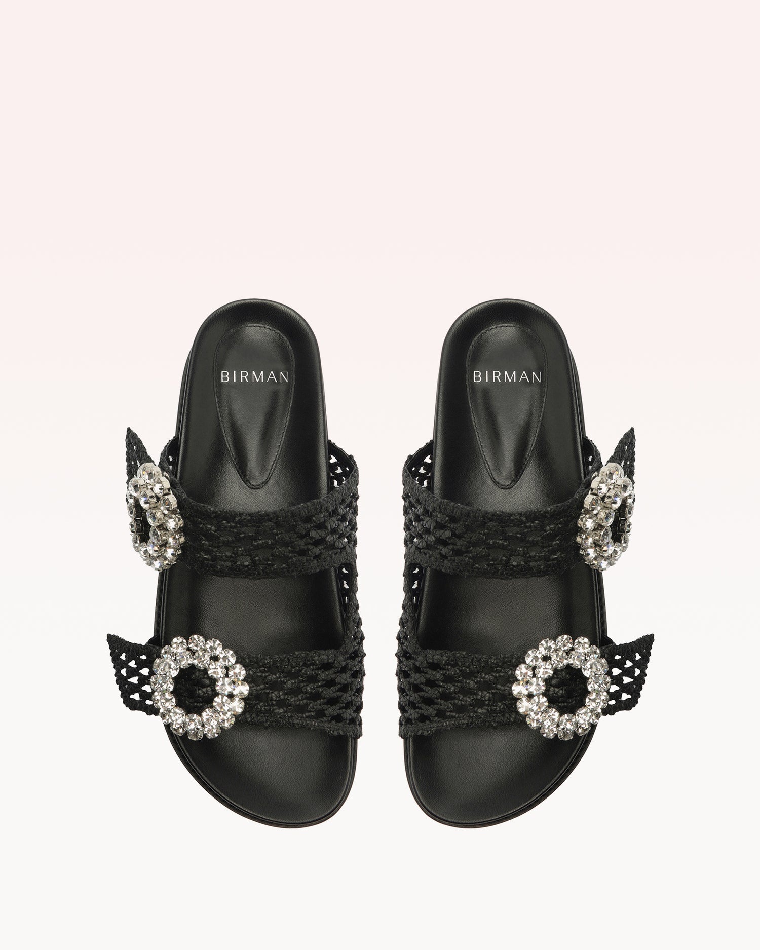 SALMA RAFFIA CRYSTAL FLAT - 3