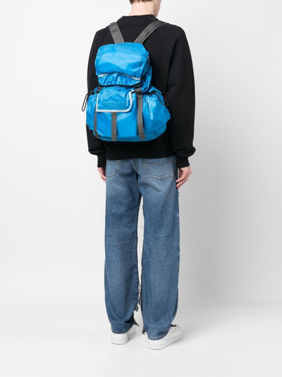 Diesel mini logo-tag backpack outlook