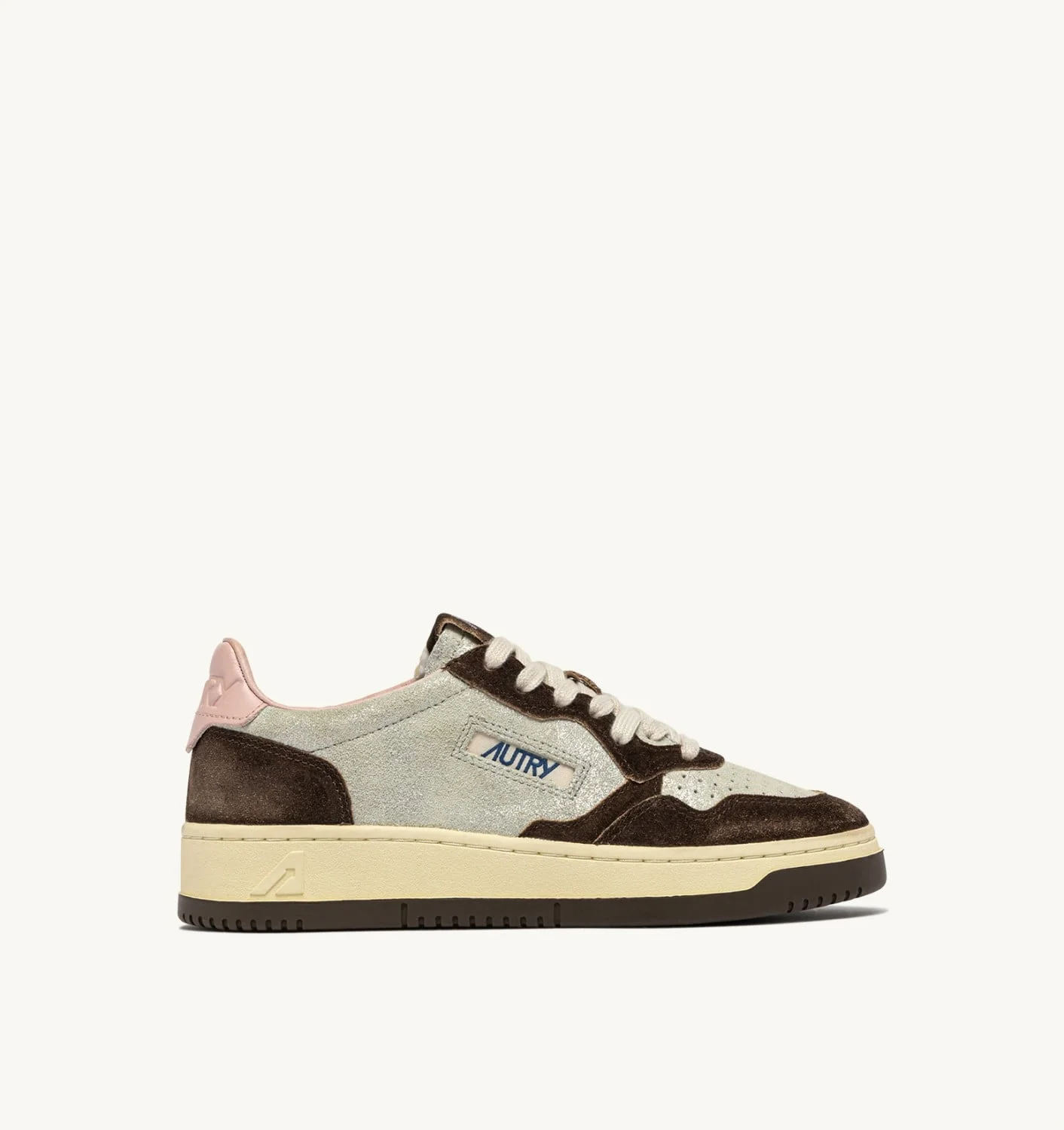MEDALIST LOW SNEAKERS IN SILVER SUEDE AND MUSTANG SUGAR - 1