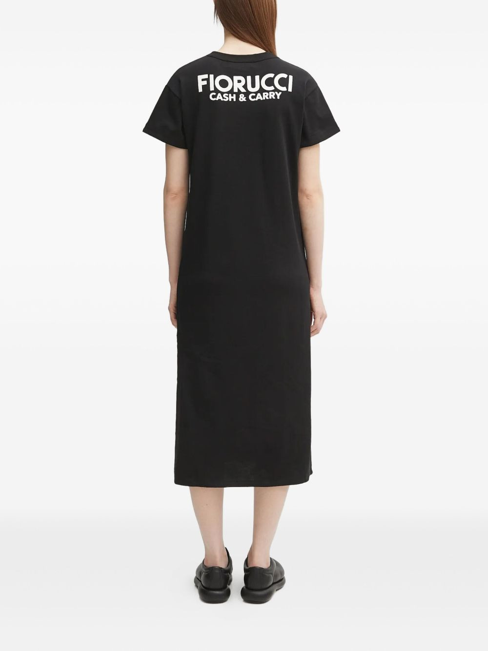 pocket-detail T-shirt midi dress - 4