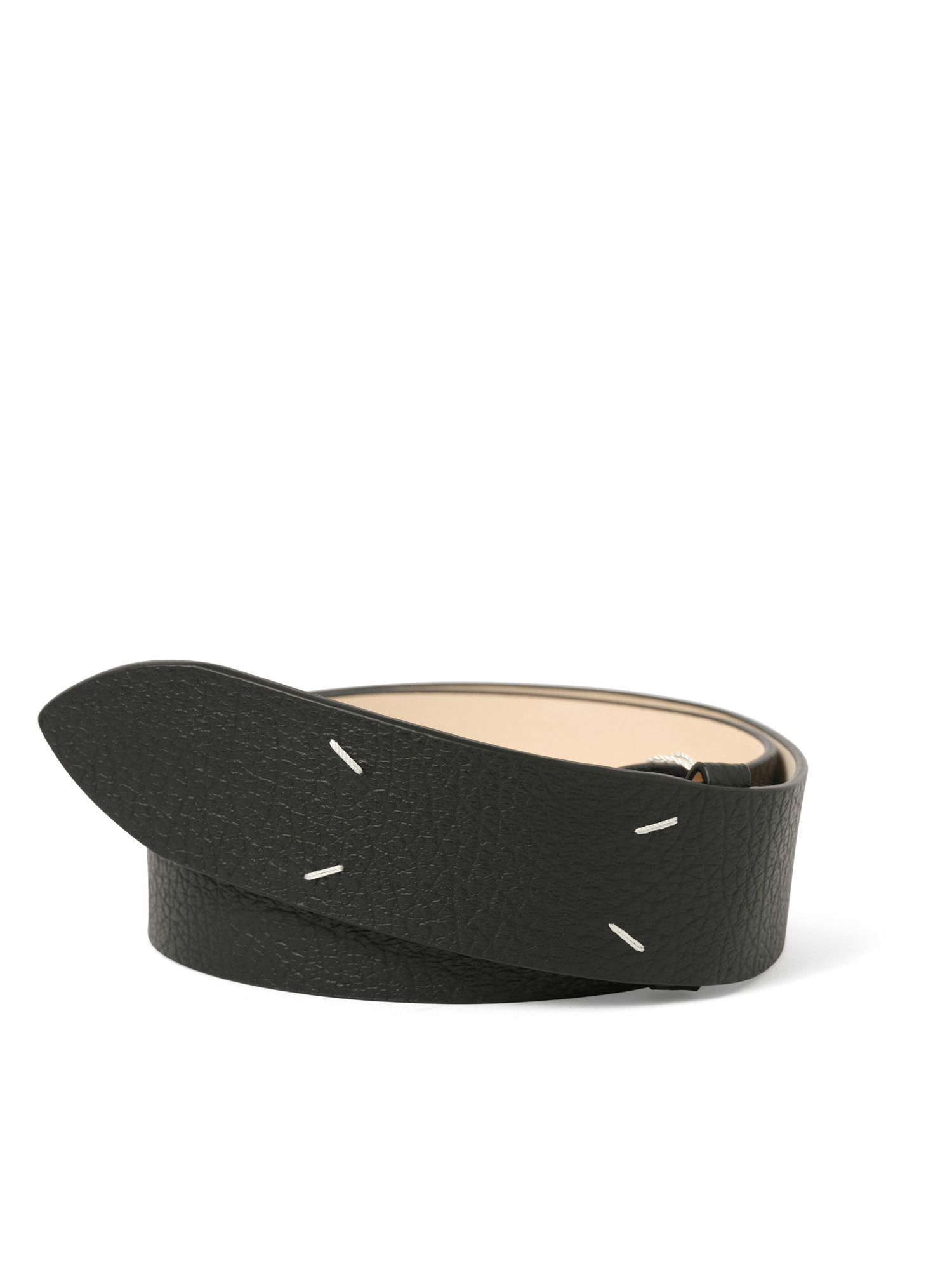 Four Stiches Belt 45 in Black - 1