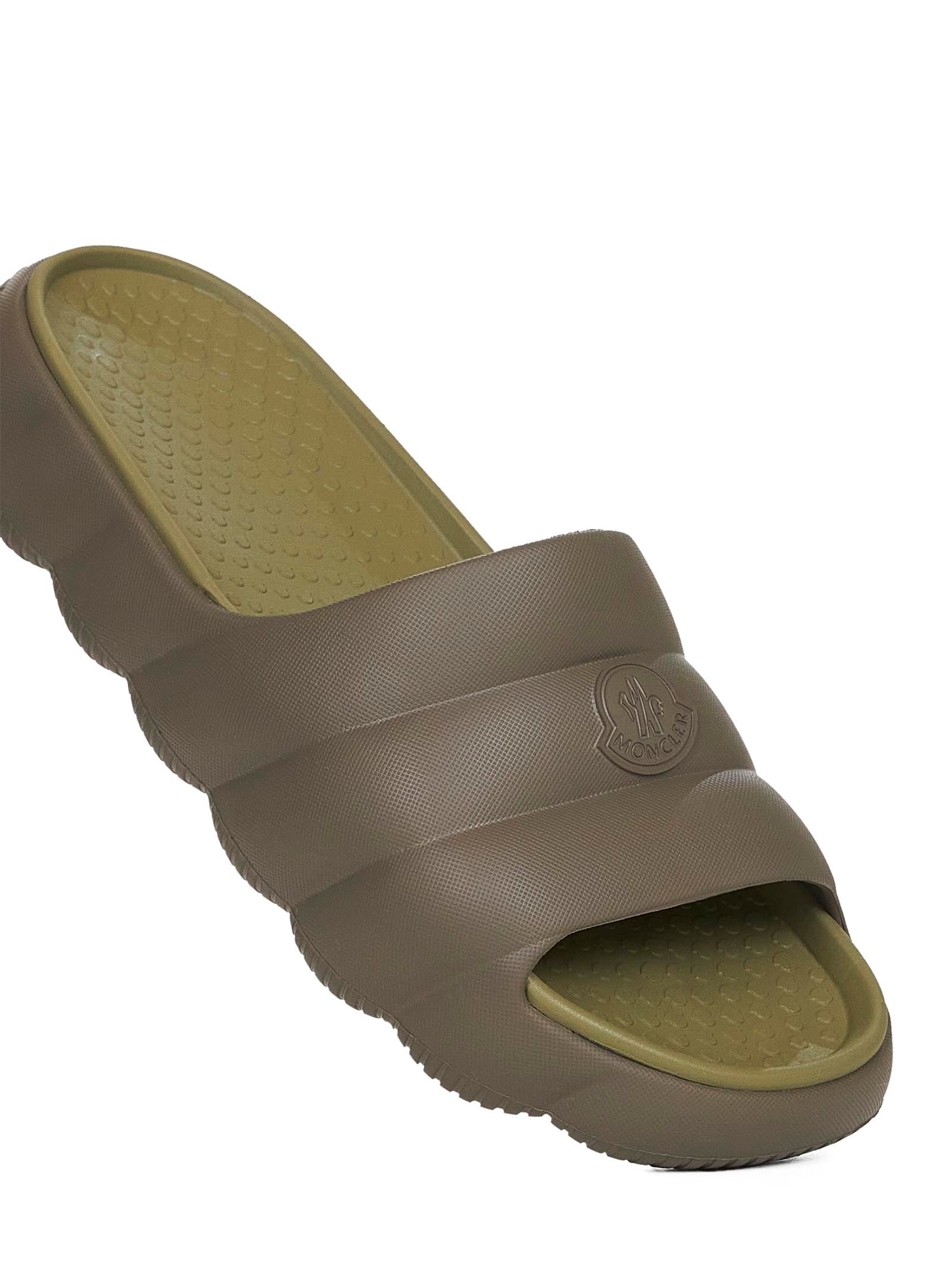 Green EVA quilted Lilo sliders - 4
