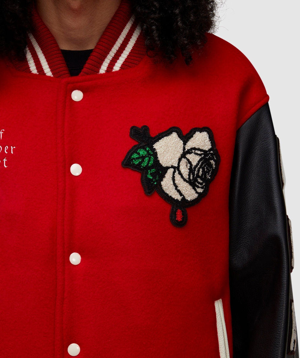 Wolf rose varsity jacket - 4