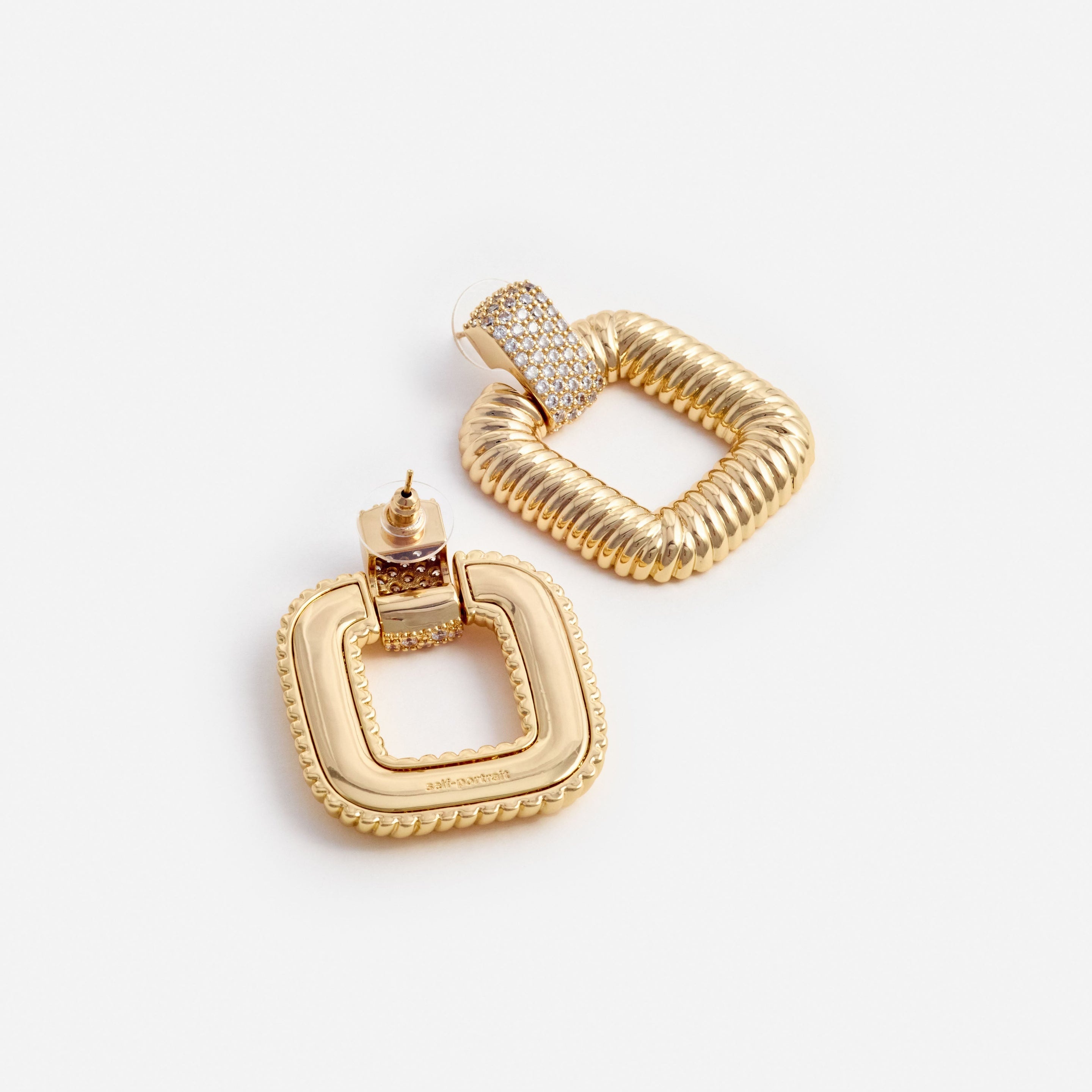 Gold Knocker Earrings - 2