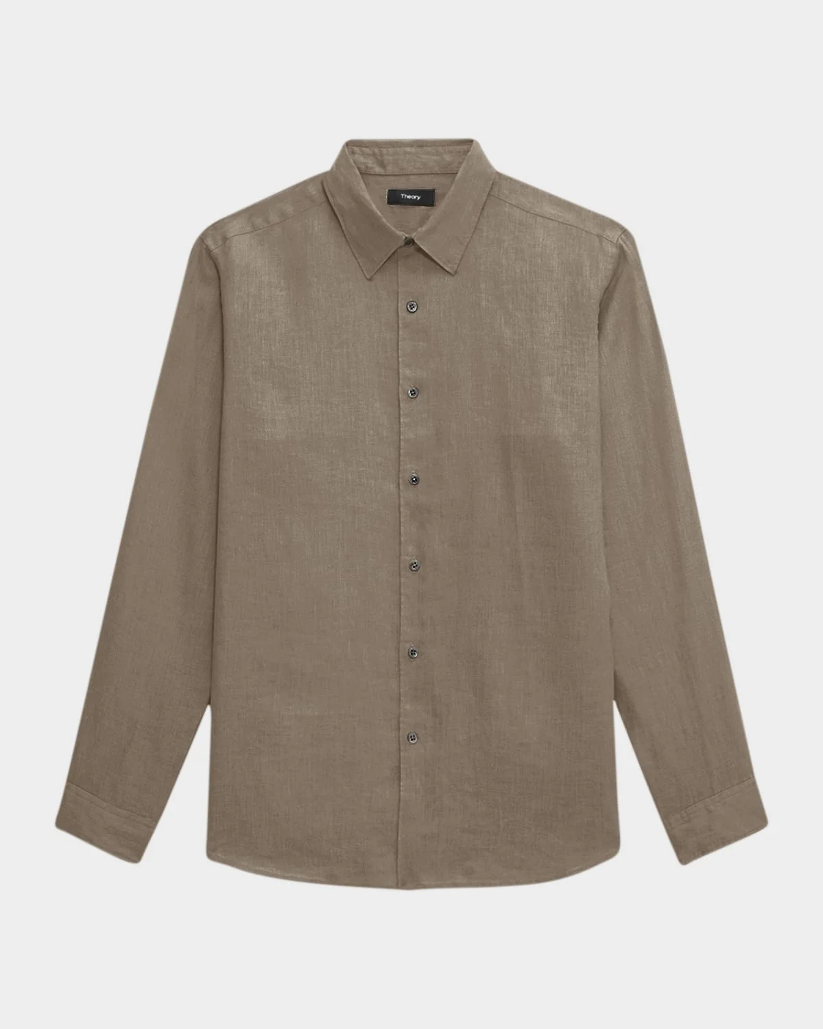 Men's Solid Linen Sport Shirt - 1
