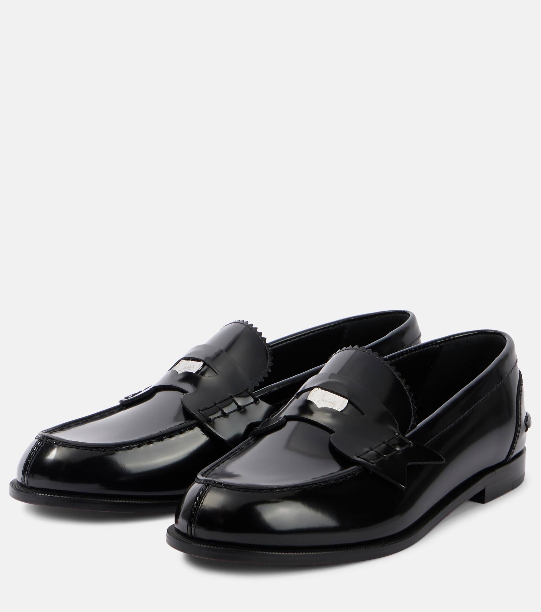 Penny leather loafers - 4