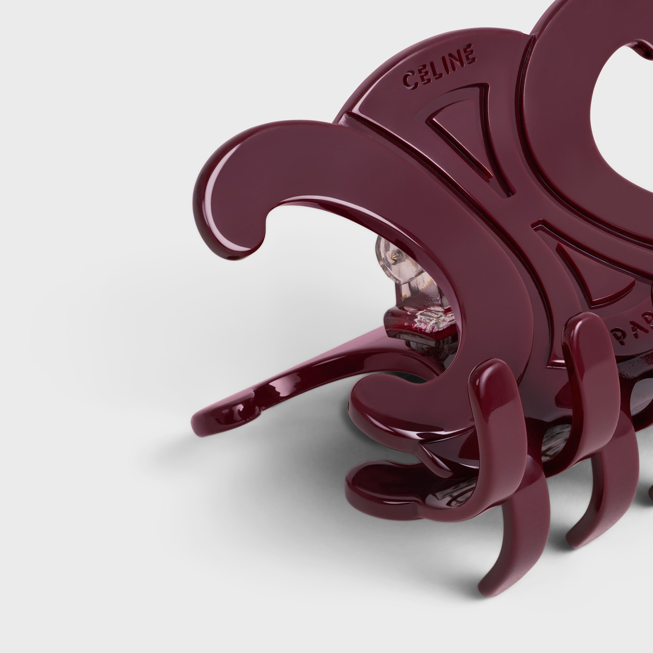 Celine Large Hair Claw in Acetate - 3
