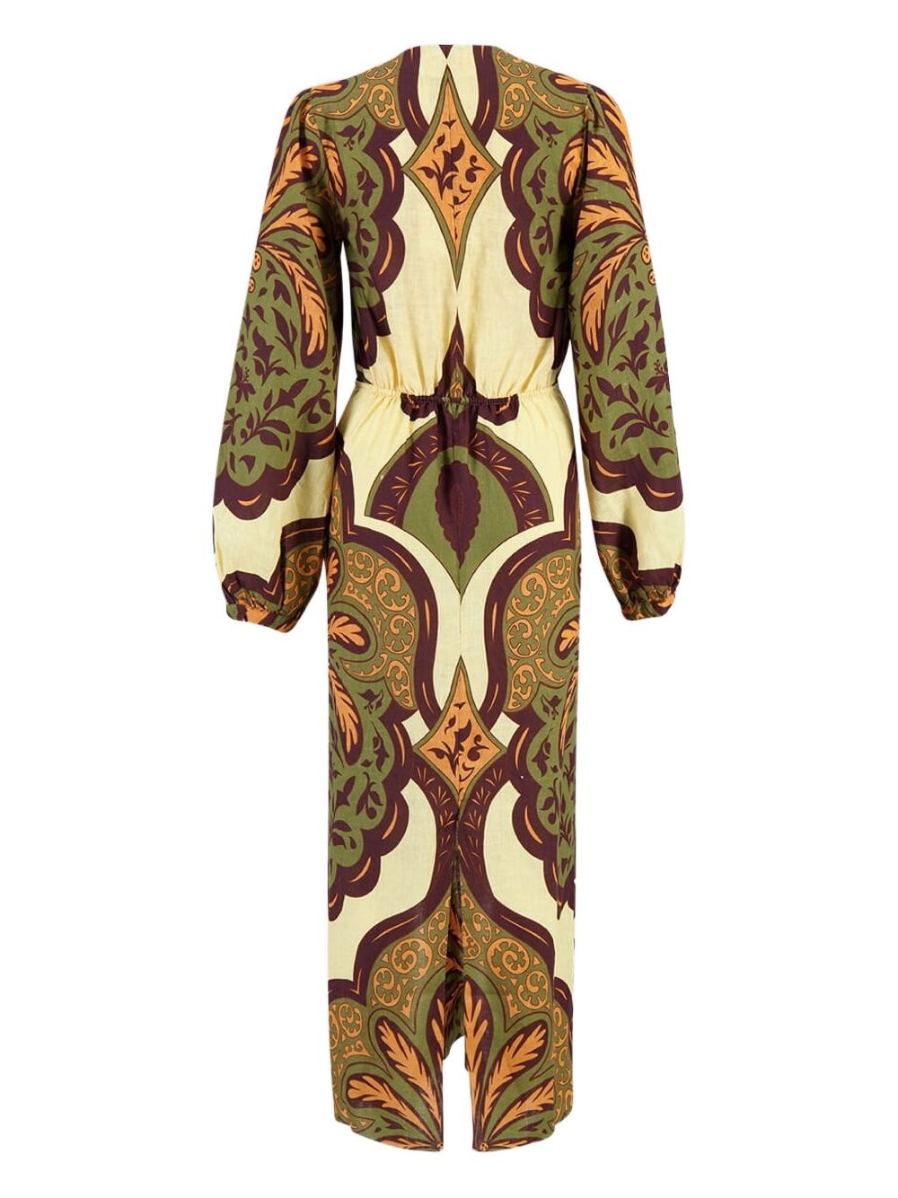 tie-front paisley print dress - 2