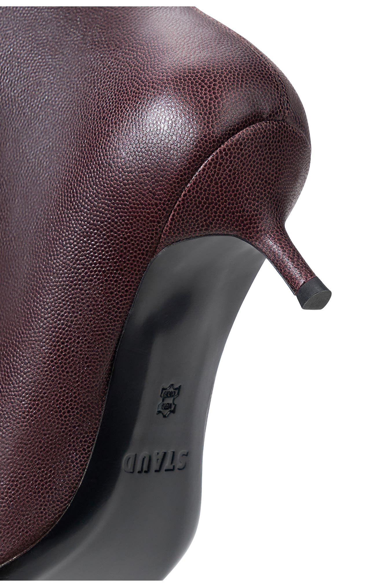 STAUD Sebastian Pointed Toe Kitten Heel Knee-High Boot in Syrah at Nordstrom - 4