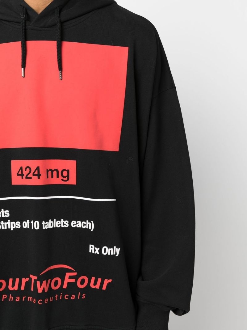 logo-print pullover hoodie - 5