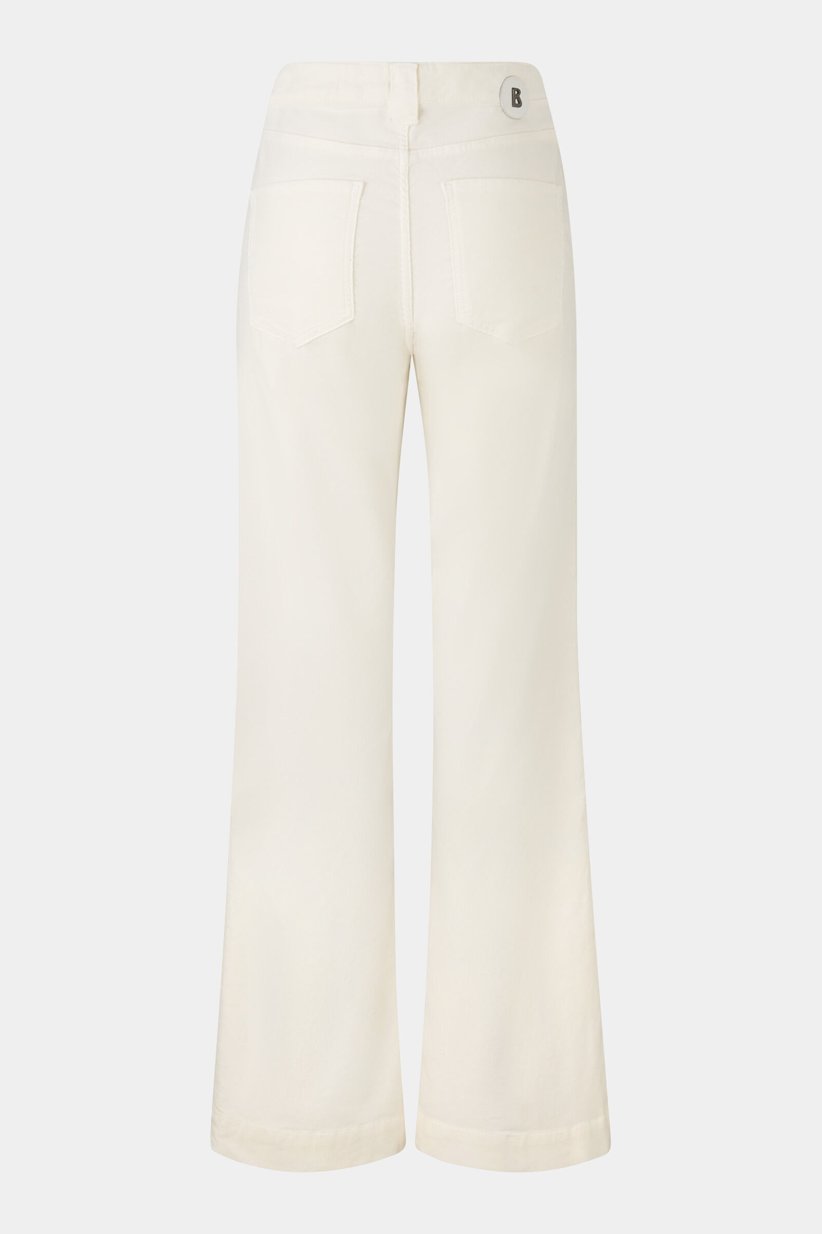 Devin velvet trousers in Cream - 2