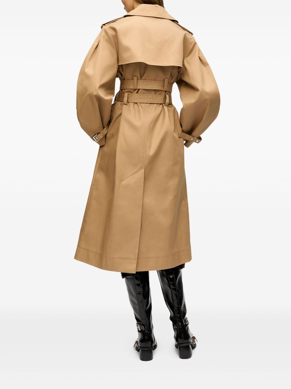belted trench coat - 3
