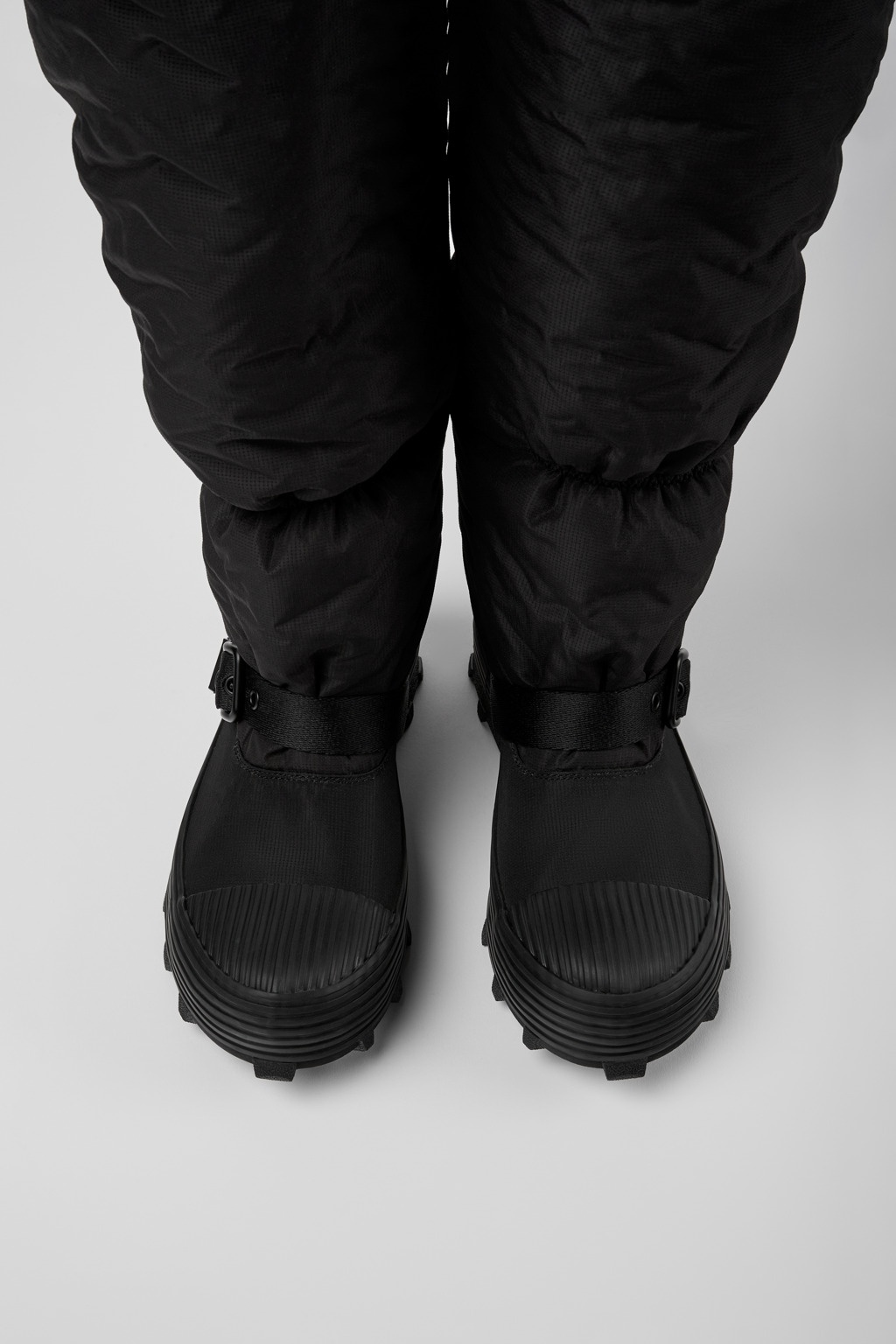Black padded high boots - 4