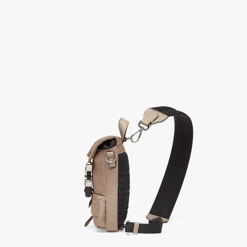 FENDI Beige nylon backpack outlook