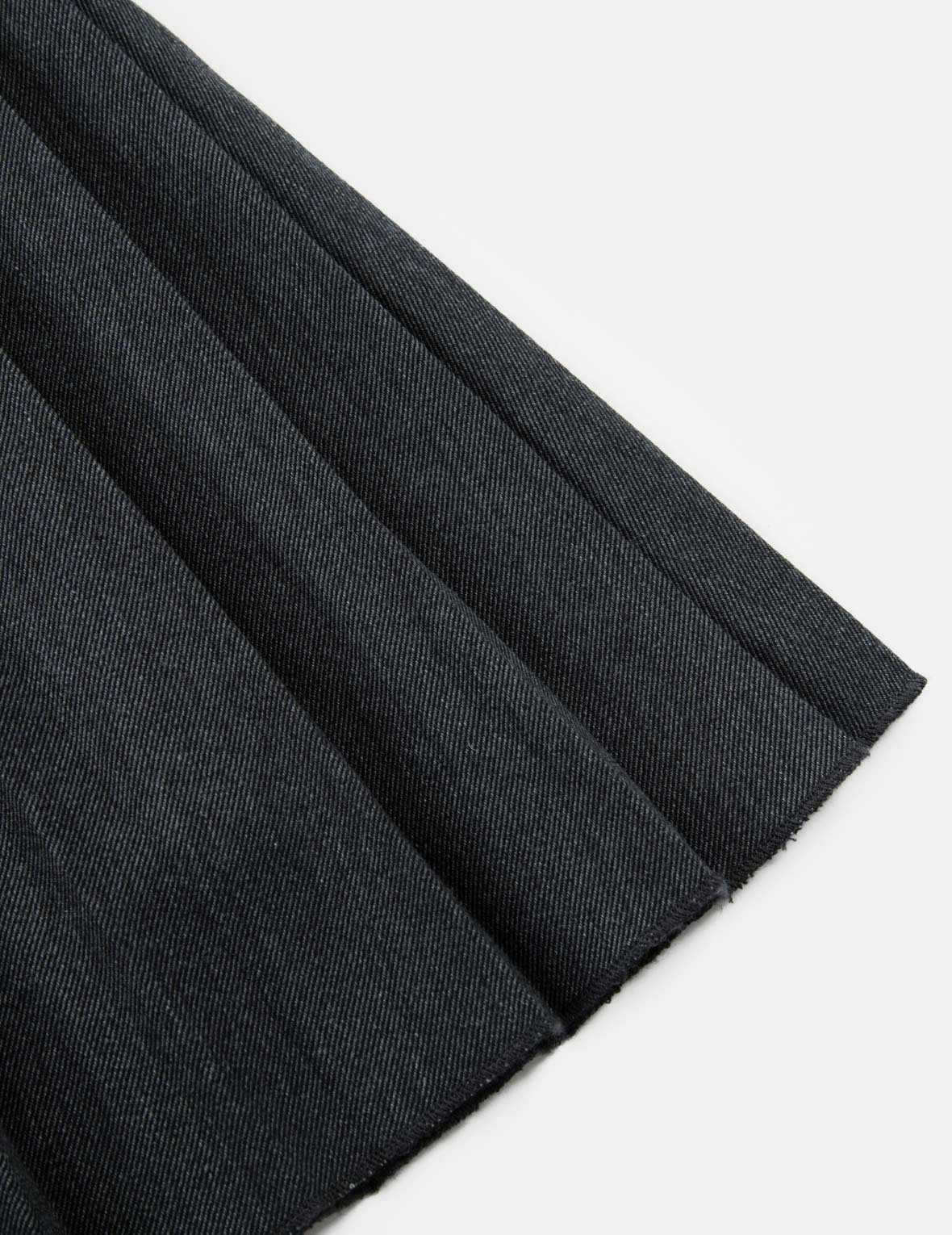 Asymmetric Fashion Fit Pleated Skirt - 11
