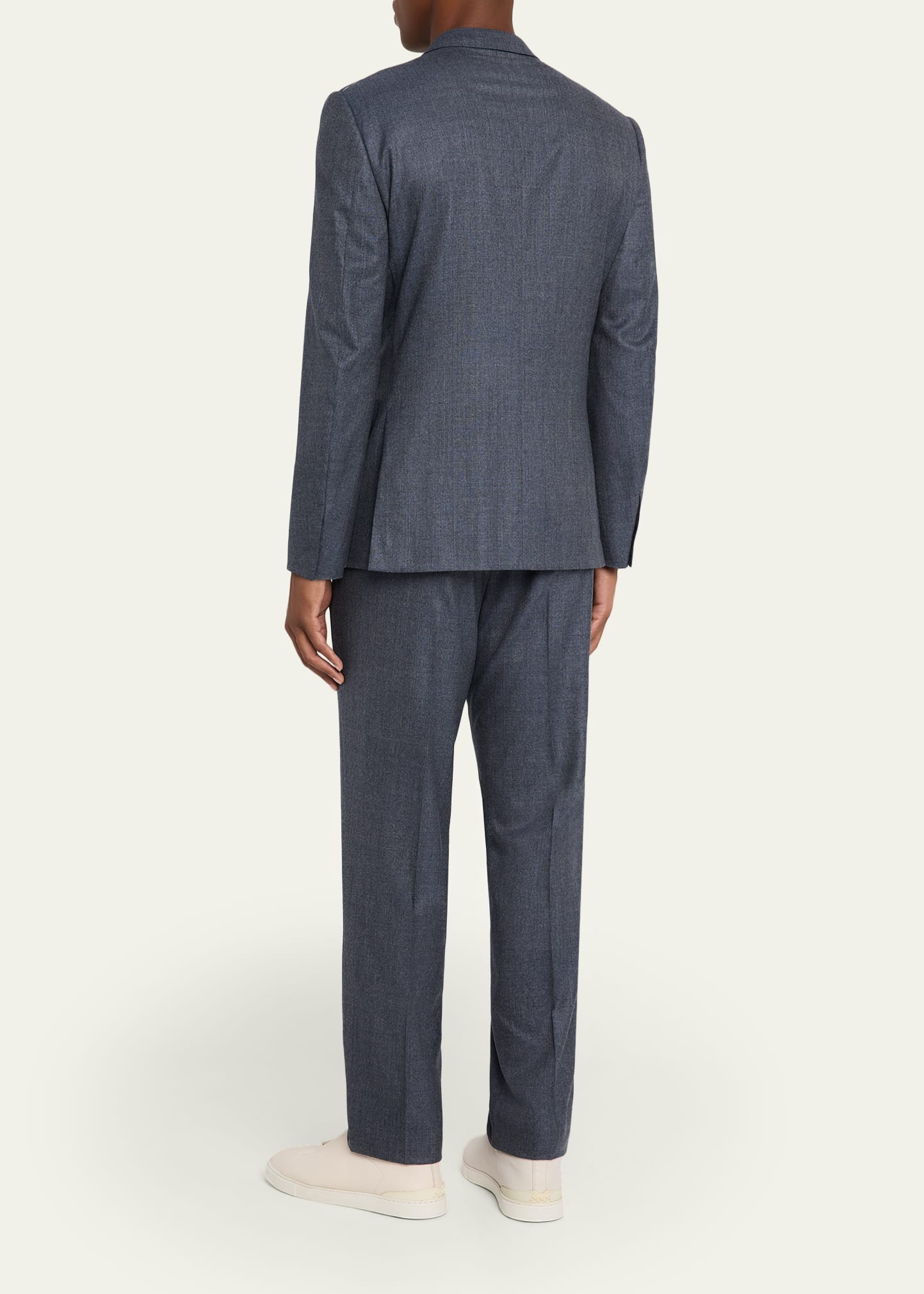 Men's Wool Tonal Plaid Two-Piece Suit - 3