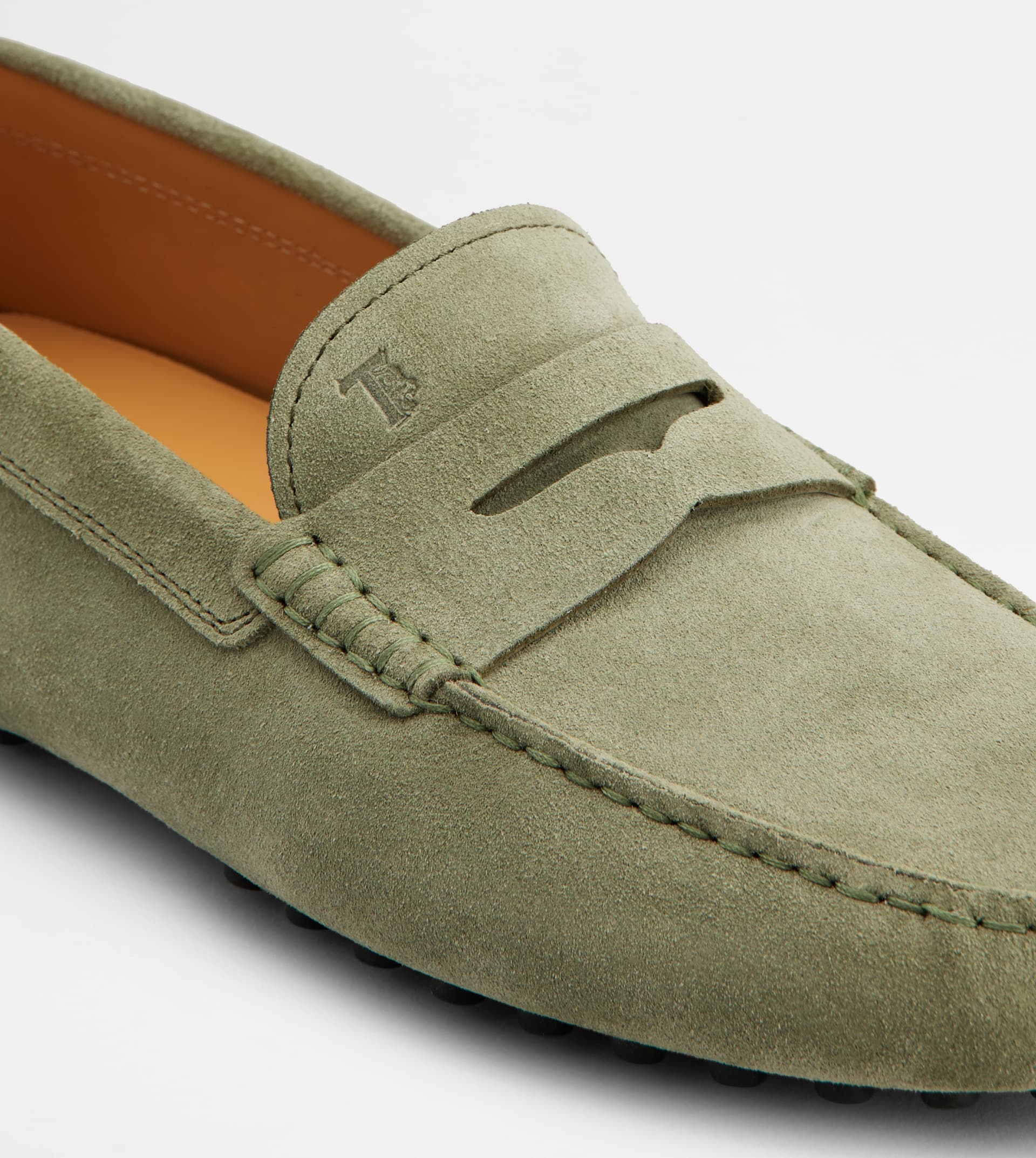 GOMMINO DRIVING SHOES IN SUEDE - GREEN - 6