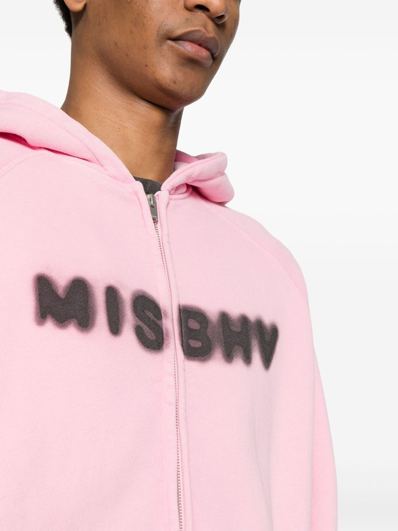 logo-print cotton hoodie 5