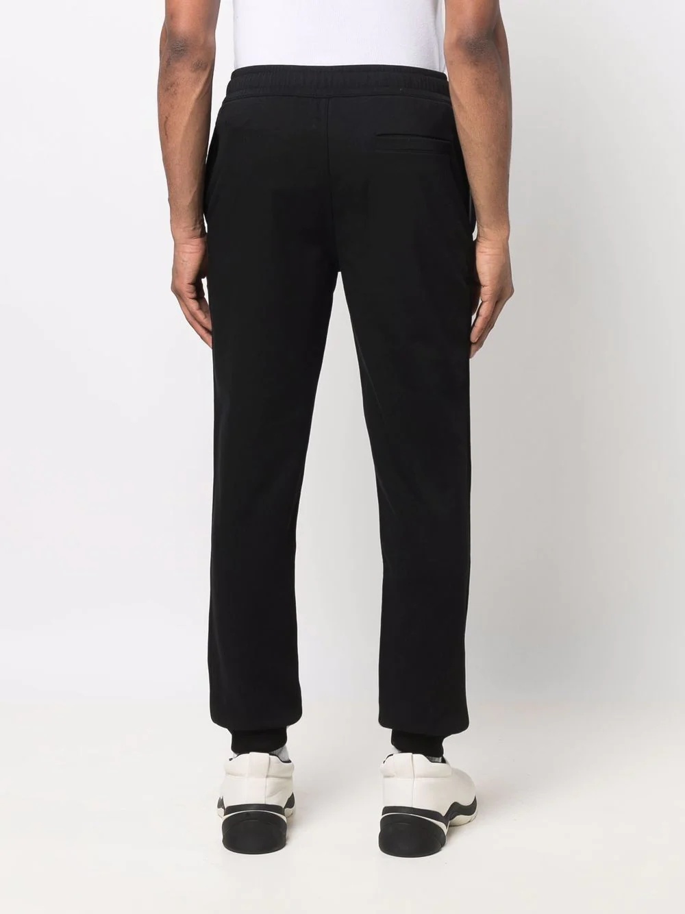 logo-print stretch cotton track pants - 4