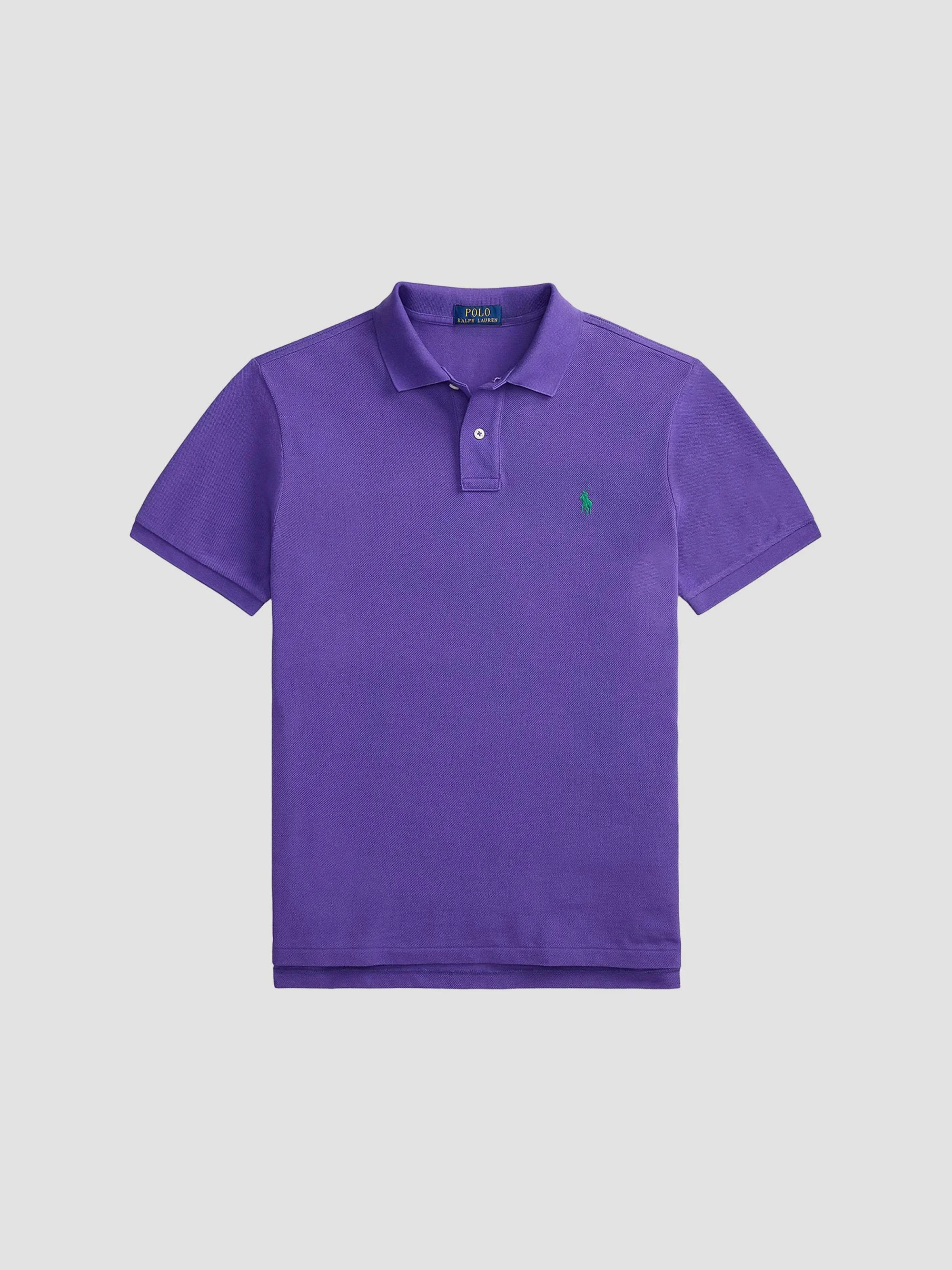 Men's Custom-Slim-Fit Mesh Polo Shirt - Cabana Purple - 1
