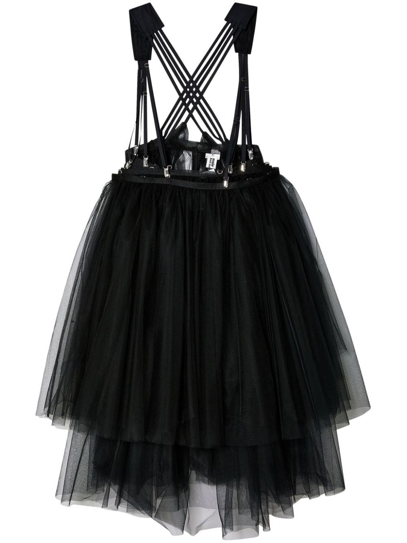 harness-fastened tulle skirt 1