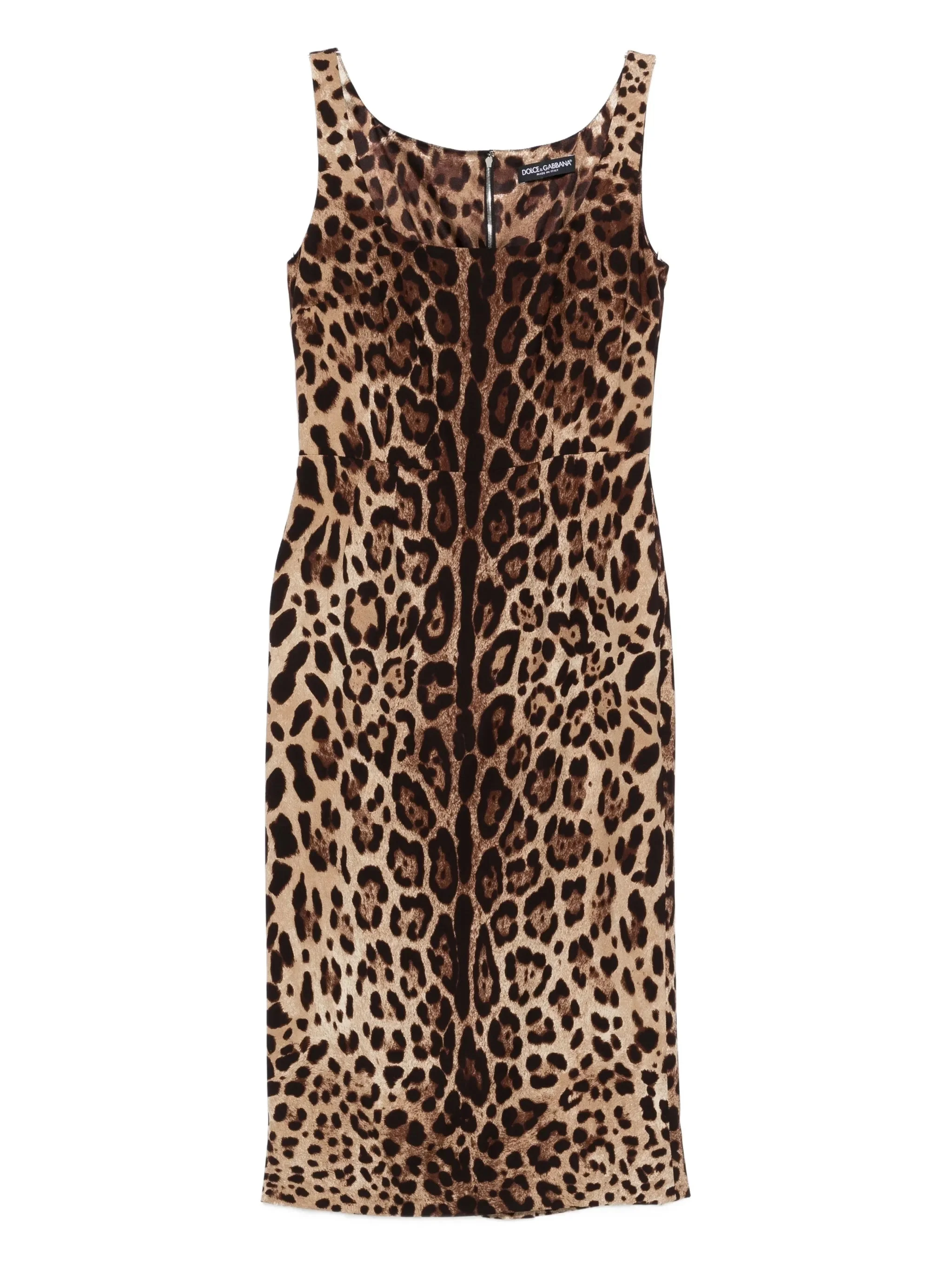 Dolce & Gabbana Animal-print Sleeveless Midi Dress - 1