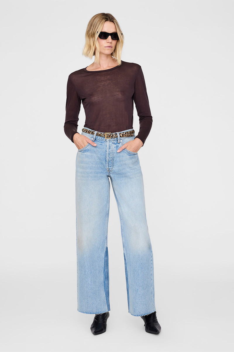 ANINE BING Nicola Belt - Leopard Calf Hair outlook