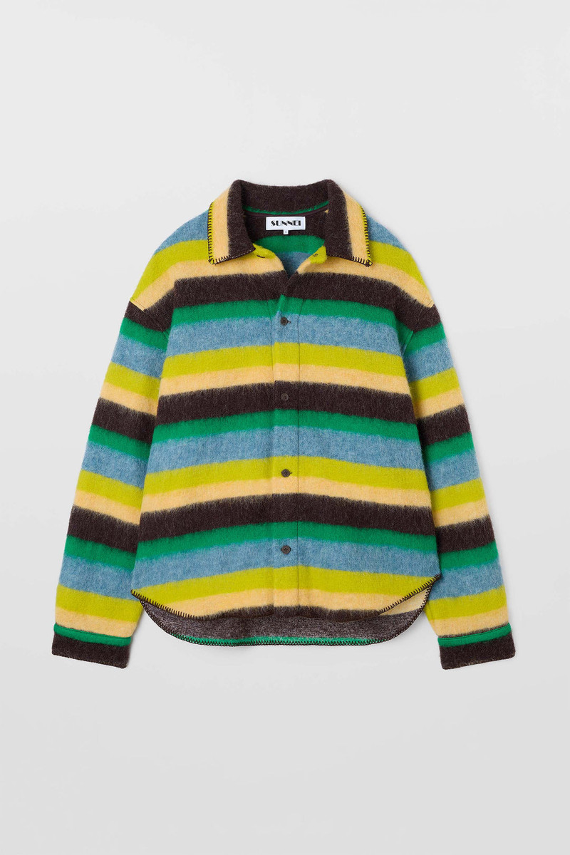 OVER SHIRT / multicolor stripes 1