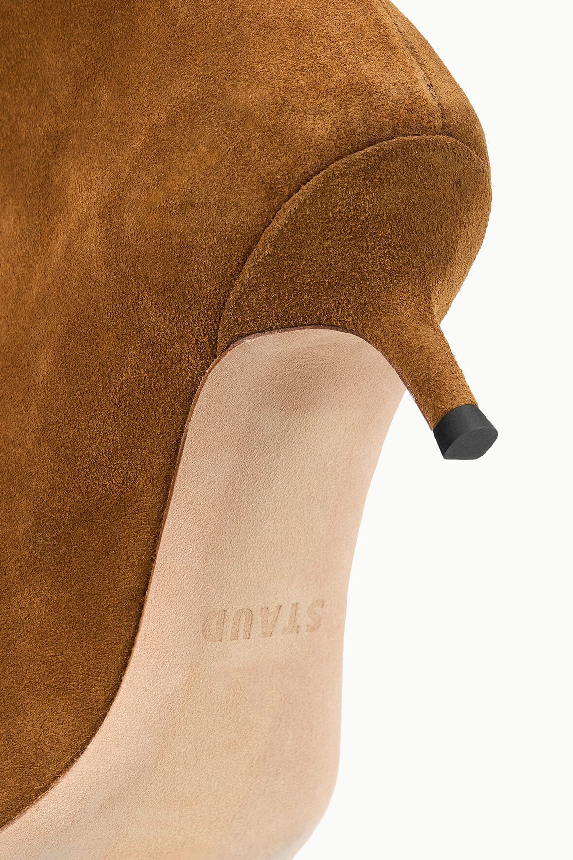 STAUD SEBASTIAN KITTEN HEEL BOOT TAN - 9