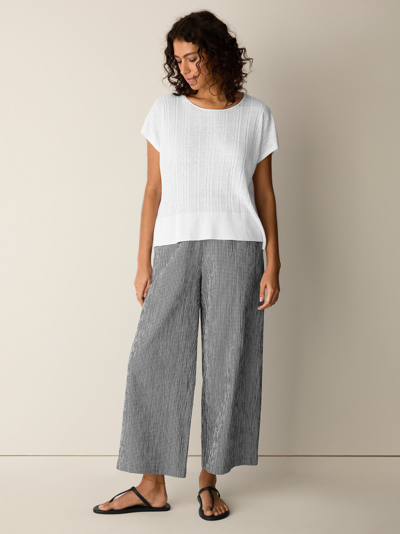 Organic Linen Cotton Crew Neck Top 3